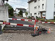 15.07.2025 Baustellenbereich Lerchebergweg