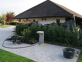 Neue Hecke Aussenlager