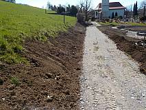 Böschung für neue Hecke