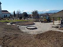 Gefälle wird ausgemessen