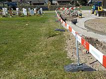 Kofferung Abstellfläche Gemeinschaftsgrab