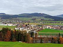 Blick vom Belpberg auf die Gemeinde